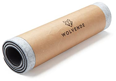 Wolvende Premium filt skrivbordsmatta | Liten 30 cm x 70 cm | Multifunktionell skrivbordsdyna för hemmakontor | ljusgrå