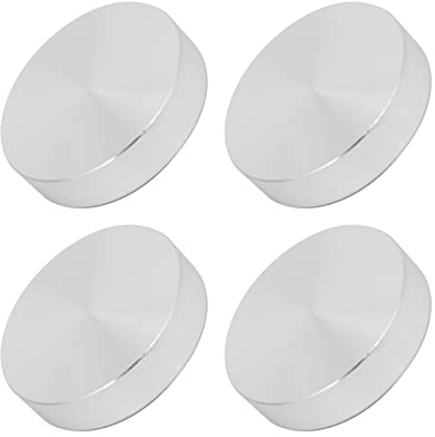 METALLIXITY Alluminio Disco (1.57x0.39 M8 Filettatura) 4pz Vetro Tavolo Superiore Adattatore Alluminio Cerchio Disco - per Tè Barra e Altro Vetro Arredamento Accessori