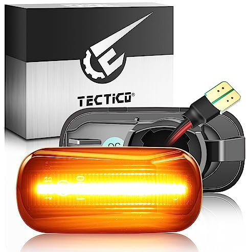 TECTICO Dinámicos LED Intermitentes Laterales, Compatible con CR-V, Accord, HR-V, S2000 AP1 AP2, Civic, Odyssey, Stream, Fit/Jazz, Integra Type-R DC2, RSX DC5, NSX NA1 NA2, 2 piezas