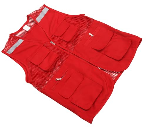 Sicherheitsweste, mit Reflektierenden Streifen Bedruckbare Sicherheitsweste mit Mehreren Taschen für Werbung (XXL)