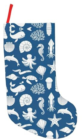 DURAGS Chaussettes de Noël distinctives sous-marines – Charmante décoration de Noël