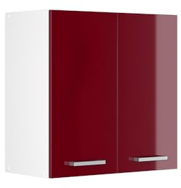 Vicco Hängeschrank R-Line, Bordeaux Hochglanz, 60 cm