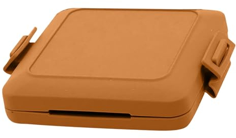Gupcaqosjw Mico Microwave Toastie Sandwich Maker And Grill | 170 * 140 * 30mm Microwave Grilled Cheese Maker | Silicone Breakfast Sandwich Maker Machine | Non-stick Coating, For Sandwiches, Brown