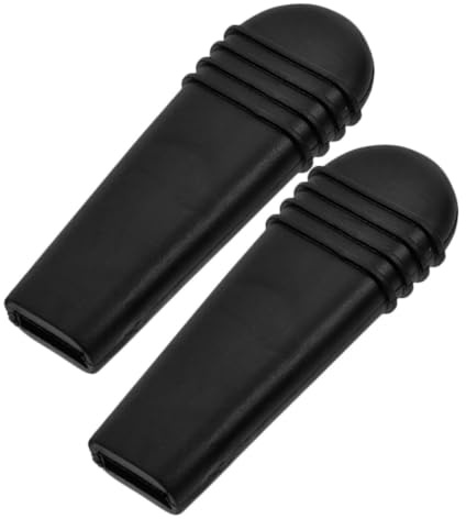 Healvian 2pcs Rollstuhl Bremshebelabdeckungen, Rollstuhl Pvc Bremsgriff Ersatzteile, Einfache Installation, Schwarz, FüR RollstüHle, 8x3x1 Cm
