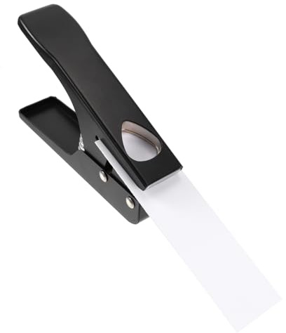 Vaguelly Gitarren Plektrum Locher aus Eisen mit Anti Rutsch Silikonpad und Elegantem Design für Komfortables Handling und Selbstgemacht Plektren Herstellung Unterwegs