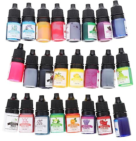 NUOBESTY Colorante per Resina Epossidica a Colori Flaconi da 5 Ml Liquido Colorante Intenso Senza Solventi per Progetti Artigianali