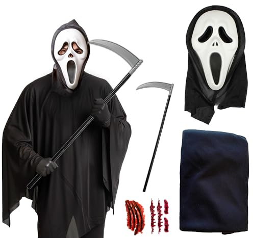 4 pcs Ghoul Costume - Halloween Costumes For Men - Adult & Teen One Size Fits All - 2025 Trending Fancy Dress - UK Based Brand