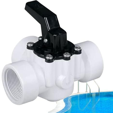Pool-Rückschlagventil, Schwimmmontage, 3-Port-Wasser-Spa, heiße Quelle, Rohrersatz für Garten und Hinterhof, Pool-Filter-Sanitärsystem, 30 x 20 x 8 cm