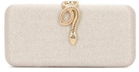 HomKuch Bolsas de embrague de las mujeres Bolsa de noche brillante con hebilla de serpiente formal para la fiesta de boda