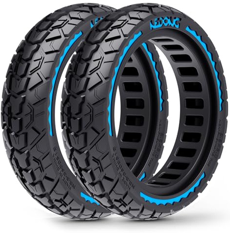 BABEJIA 8.5x2.0 Solid Scooter Tires 2-Pack, 50/75-6.1 Airless Tubeless Tire Replacement for Gotrax GXL V2/XR/APEX, Hiboy S2