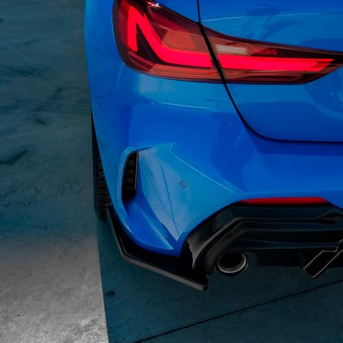 Difusores laterales traseros Oneway compatibles con BMW Serie 1 F40 M-Pack/M135i 2019- - Negro brillante