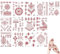 15 Fogli Tatuaggi Temporanei,Tatuaggi Finti,Mandala Fiore Tatuaggi Adesivi,Impermeabile Boemia Tatuaggi,Indiano Falso Tatuaggi Eid Wedding Party Favors