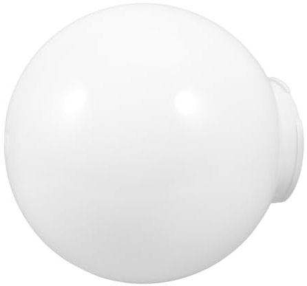 Cabilock Abat-jour Sphérique en Acrylique 250 Mm, Globe Lumineux Rond Blanc, Remplacement D’ampoule pour Ventilateur de Plafond, Éclairage Extérieur Jardin, Diffuseur Lumineux Solide