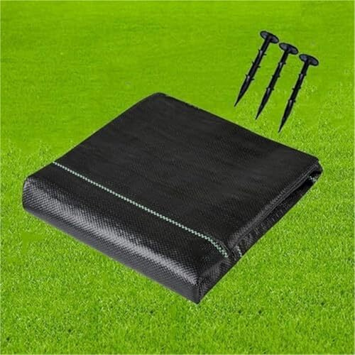 EYRMQWJPC Control de Malas Hierbas, Membrana de Control malezas for Exteriores, Duradera y Resistente, for Cubrir el Suelo(1.2x91m(4x300ft))