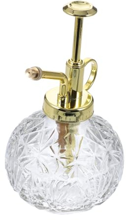 TOYANDONA Flacone Spray Nebulizzatore in Vetro Trasparente Pompa Superiore per Annaffiatura Piante da Interno ed Esterno, per Piccole Piante in Vaso, Bonsai e Fiori, Irrigatore Manuale