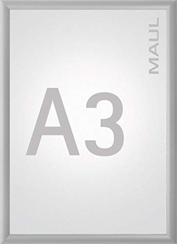 Maul 6604308 Klapprahmen A3, Plakatrahmen Aluminium, 45 x 33 x 1,2 cm (HxBxT), 1 Stück