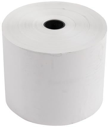 Bobines pour tickets de carte bancaire et terminal de paiement 60x80x12x78 - 1 pli thermique 55g/m