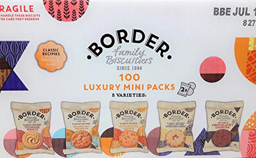 Border Biscuits Luxury Mini Packs with 5 Varieties - 2 x 100's