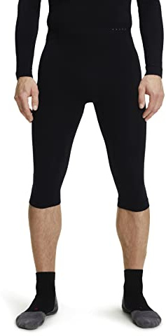 FALKE Herren Funktionshose Maximum Warm, Funktionsgarn, 1 Stück, Schwarz (Black 3000), S