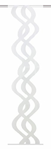 Home fashion Schiebevorhang, Stoff, wollweiß, 245 x 60 cm