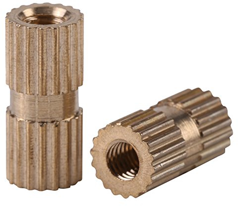 150 Stücke M3 3 * 4 * 5 * 6 * 8 * 10 * 12mm Gewinde Muttern Sortiment Kit Messing Gewinde Rundeinsatz Eingebettete Muttern mit Kunststoff-Box
