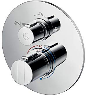 Ideal Standard A5879AA Concept Easybox Einbau-Duscharmatur mit Umstellung, rund, Chrom