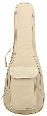 RiToEasysports Ukulele-Tragetasche 24-Zoll-beige wasserdichte Ukulele-Gig-Tasche aus Oxford-Stoff mit verstellbaren Gitarrenteilen mit Schultergurt