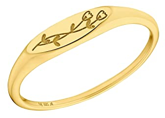 Amor Ring 925 Sterling Silber Damen Ringe, Gold, Kommt in Schmuck Geschenk Box, 2035674