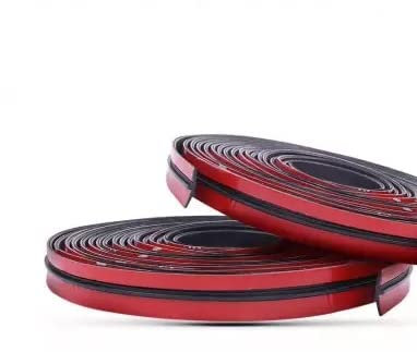 Guarnizione in gomma adesiva parabrezza auto per isolamento termico e acustico (19 mm X 4 mt)