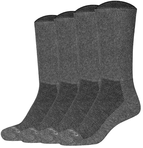 Camano Unisex Crew Online Diabetic Socks 4p, Anthracite, 43 EU