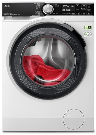 AEG Waschmaschine, WiFi,UniversalDose Schublade, 9,0 kg, Leise, Nachlegefunktion, Kindersicherung, Wasserstopp, 1600 U/min, LR8E80690