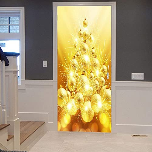 Adhesivo De Pared Para Puerta 3D, Adhesivo Autoadhesivo Para Puerta, Póster Para Puerta, Papel Tapiz Para Puerta, Mural Para Puerta, Arte Para Puerta, Foto Para Puerta Campana Circular De Metal 90 X