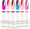 Nicedeco UV Nagellack Thermo Set 6 Farben 8ml Temperature Color Changing Nail Polish Chameleon Nagellack UV LED Soak Off Gel Nagellack Set 6-29
