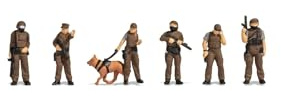 Noch® Set di Personaggi per modellismo, Scala H0 1:87, Colori a Mano