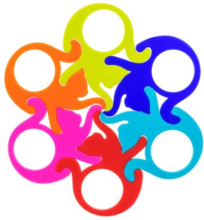 Set de 6 ronds de serviettes - Entrechats Happy Rings