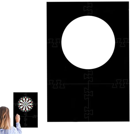 Fabixoin Dartboard-Wandschutz, Dartboard-Schutz für Wandschutz - Leichte Dartscheiben-Rückseite,Leichte Dartscheiben-Rückseite, spleißbare und quadratische Dartscheiben-Rückwand-Einfassung