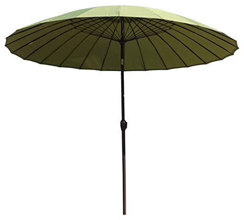 Gartenschirm, Tischschirm für draußen, für Terrasse/Terrasse/Balkon, windabweisend, regenfest, 2,74 m, Marktschirme, einfach aufzustellen (Farbe: Blau) ()