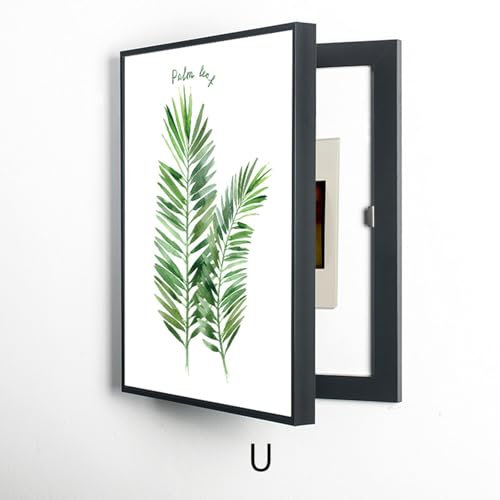 026,60X80cm, Copertura del Contatore Elettrico Interno, Quadri di Copertura del Pannello Elettrico, Scatola di Distribuzione Elettrica con Perforazione Libera