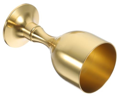 Zerodeko Calice en Laiton Multifonction Confortable à Tenir, Coupe D'offrande Décorative pour Amateurs de Vin Spiritueux, pour Dîner Formel ou Usage Domestique