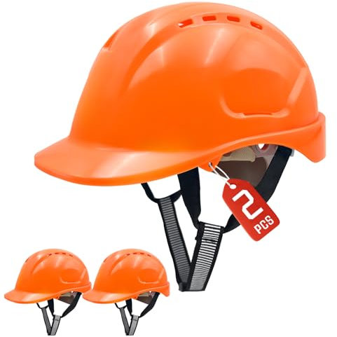 Casco da costruzione EN397, Mustbau di sicurezza, casco da lavoro con slot fai da te per 53-65 cm, circonferenza della testa regolabile, casco di sicurezza con fascia per sudore per costruzioni e
