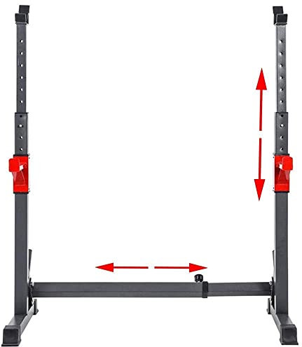 GIGBIRD Squat Rack Squat Rack Langhantel Rack Einstellbare Dip Ständer Squat Rack Ständer Bankdrücken Fitness Einstellbare Langhantel Rack Power Gewicht Bank Unterstützung f