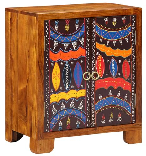 vidaXL Sideboard Mehrfarbig 50x35x60 cm Massivholz Akazie
