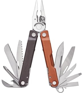 Leatherman Rebar Mehrzweckzange Burnt Sienna | 17 Werkzeuge für Heimwerker und Camping