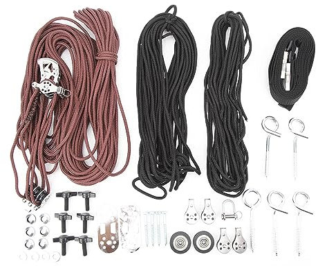 Ldafava Overhead Garage Storage Hoist Cargo Box Ceiling Pulley System Heavy Duty Automatic Locking 10ft Height 45 to 145lbs Capacity for s Pickup Trucks Bikes Boats Canoes Kayaks