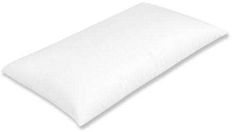 Moshy Almohada Infantil Peque, Altura Baja, Fibra Ergotex, Doble Funda 100% Algodón, Tacto Duvet, Muy Ligera (90 cm)