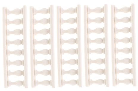 MOBUTOFU 5pièces Miniature Micro Landscape Fence Set Dollhouse Accessories Easy Installation Realistic Detail for Garden Balcony and Model Village Decorations
