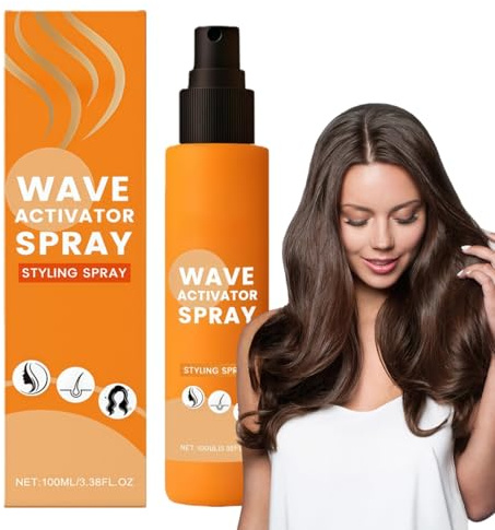 Wave Activator Spray for Curly,Wave Activator Spray for Natural Hair,Hair Spray,Hair Moisturizer,Anti-Frizz Hair Spray,Refreshing Hair Spra/y,Curl Refresher Spra/y,Texture Spra/y for H/air,100ml