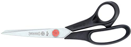 Mundial BP660 Red Dot Multi-Purpose Dressmaker Shears, 8.5 Inch, Stainless Steel, Adjustable Pivot, Lightweight & Durable, Black