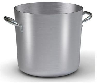 Ballarini 7022.28 Pentola Due Maniglie in Alluminio Crudo, 28 Cm
