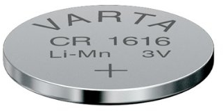 Batterie Varta Professional Electronics Type : 6616 / CR1616 Spannung: 3V Größe: 1,6 mm Durchmesser: 16,0 mm Blister PDA-Punkt